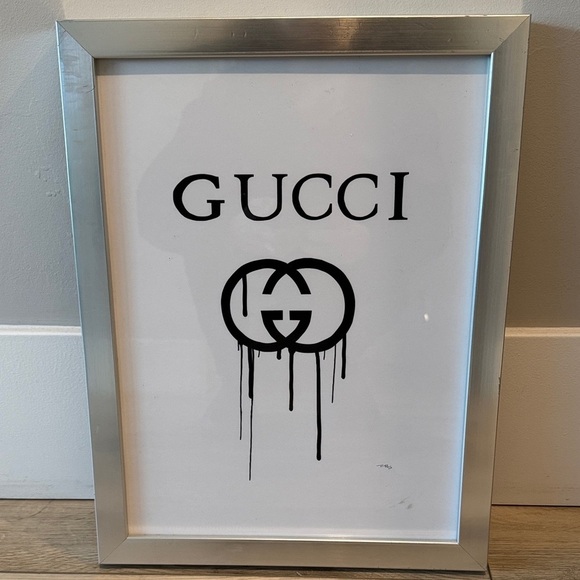 Gucci Other - Gucci Black and Silver Framed Art